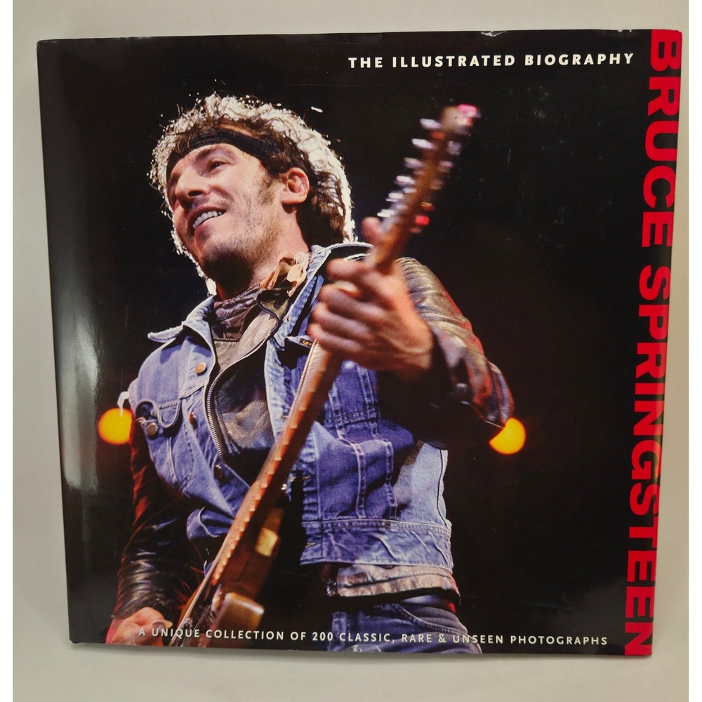 Bruce Springsteen The Illustrated Biography by Rushby Hardcover Book Dust Jacket